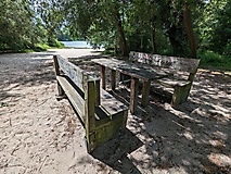 Ein Ort zum Verweilen: Der Strand am Ostufer des Seddiner Sees.