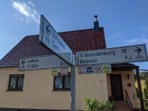 Havelradeg zwischen Deetz und Götz, Erdelöcher und Aussichtsturm
