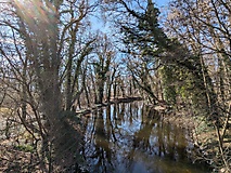 von der Baumgartenbrücke zum Bahnhof Caputh