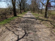 Weg von Gröben nach Tremsdorf über die Nuthe