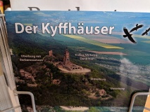 Der Start: Vom Bahnhof in Wallhausen (Helme) zum Kyffhäuser-Denkmal (15 km).