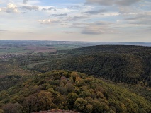 Der Start: Vom Bahnhof in Wallhausen (Helme) zum Kyffhäuser-Denkmal (15 km).